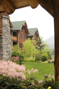 Exterior Whiteface Lodge Archway View